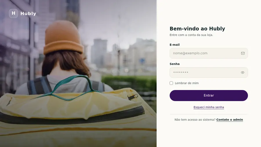 Tela: Entrar